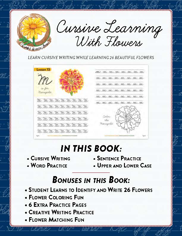 Cursive Learning with Flowers